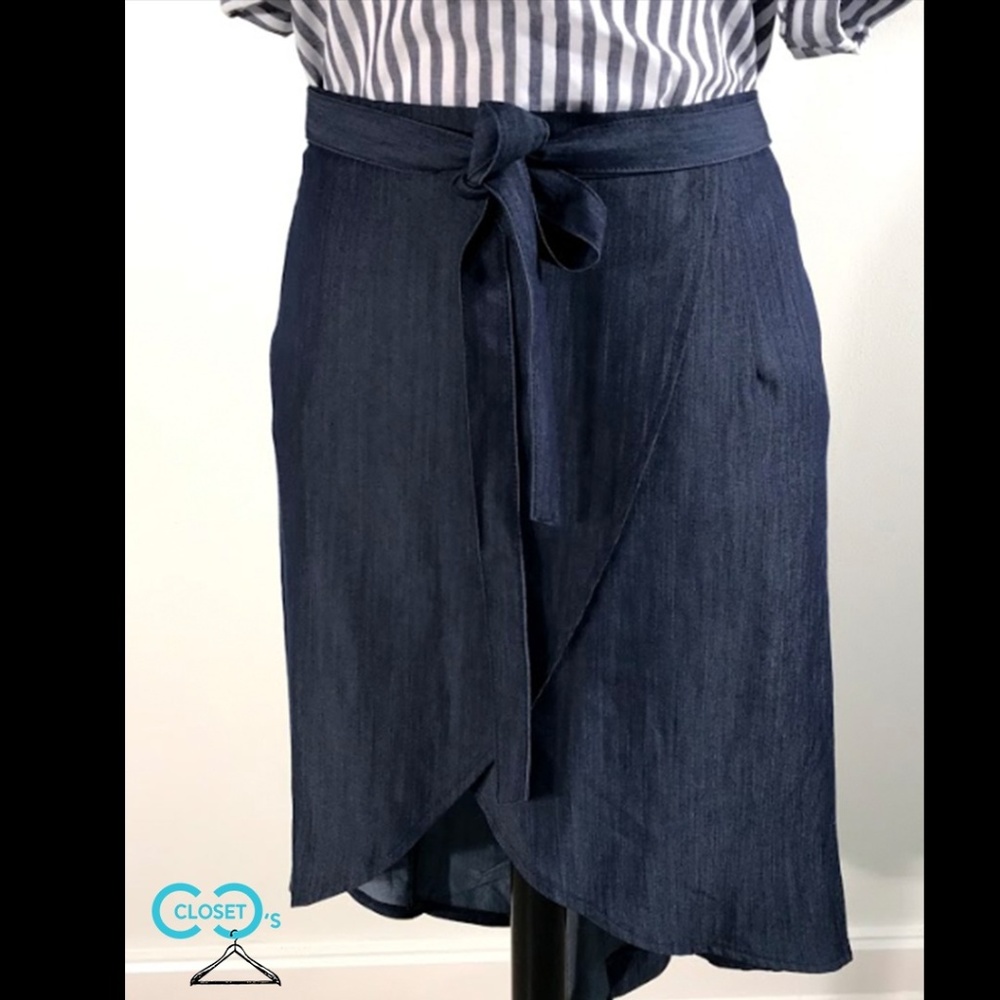 Like and Angel Blue Jean Denim Skirt